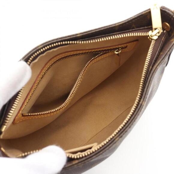 LOUIS VUITTON Brown Monogram Leather Looping MM Shoulder Bag - Picture 4 of 10